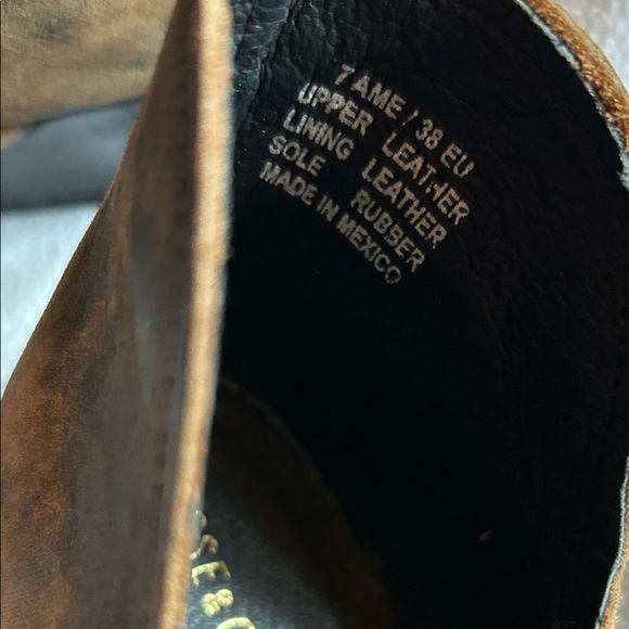 Anthro | Musse & Cloud Distressed Leather Netflix Bootie, Size 7 - Picture 10 of 11